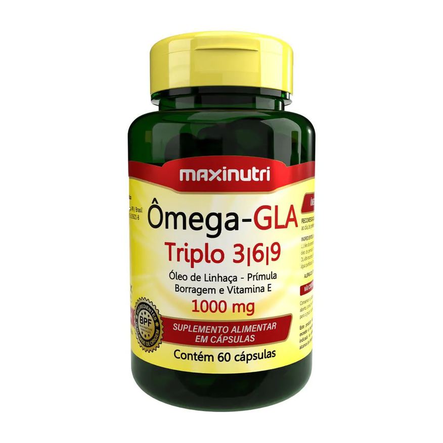 Maxinutri Ômega Gla Triplo 3-6-9 60 Capsulas Loja