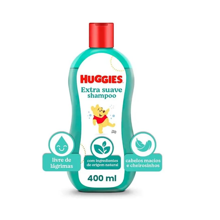 Huggies Shampoo Extra Suave Livre De Lágrimas 400ml