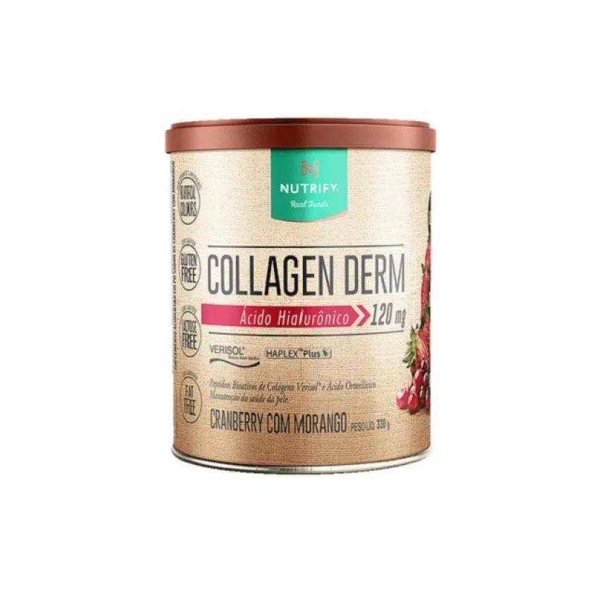 Nutrify Collagen Derm Ácido Hialurônico + Verisol (330g) - Sabor: Cranberry com Morango