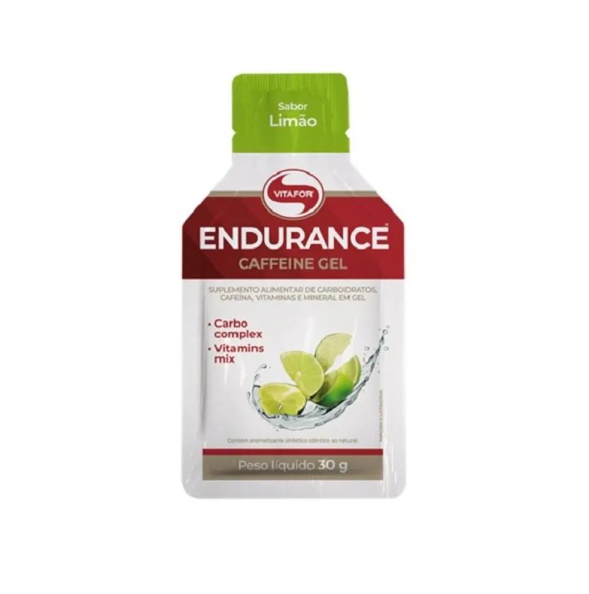 Vitafor Endurance Caffeine Gel (30g) - Sabor: Limão