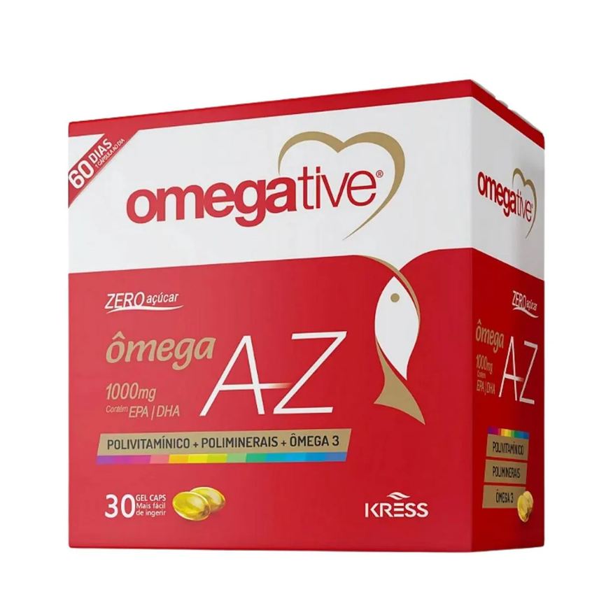 Kress Suplemento Alimentar Omegative Az - Ômega 1000mg - 30Cps