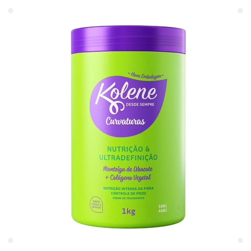 Kolene Creme de Tratamento Curvaturas Nutrição e Ultradefinição 1kg