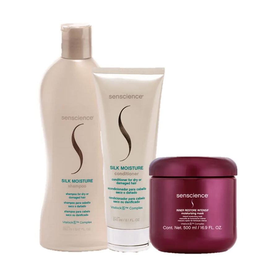 Senscience Silk Moisture Duo Home Care e Inner Restores Intensif Moisturizing Mask 500ml