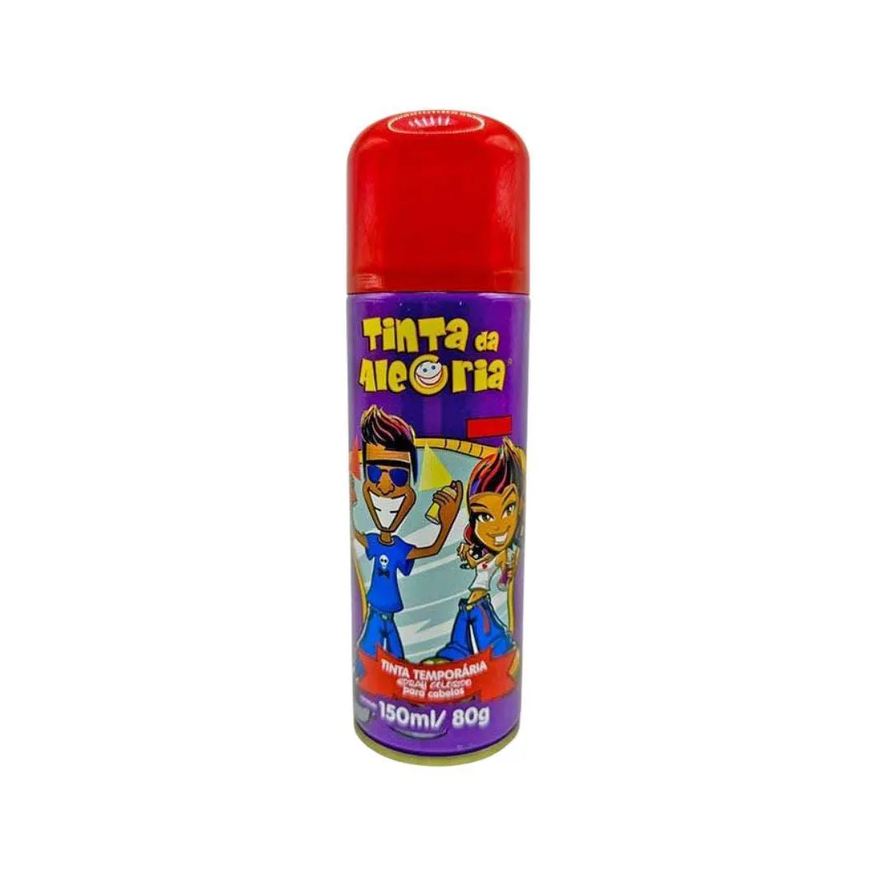 Tinta Da Alegria Hair Spray Alegria Vermelho 150ml