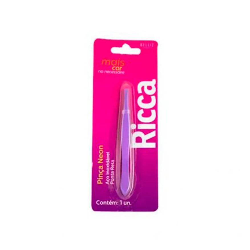 Ricca Pinça Inox Neon Reta