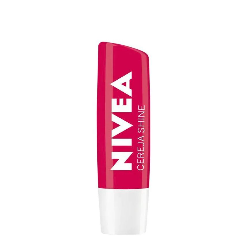 Nivea Protetor Labial Lip Care Cereja Shine 4,8g