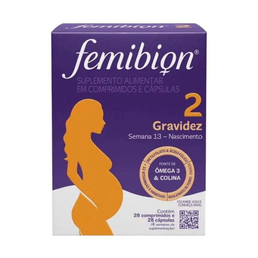 P&g Suplemento Vitamina Femibion 2 28 Cpr e 28 Cápsulas