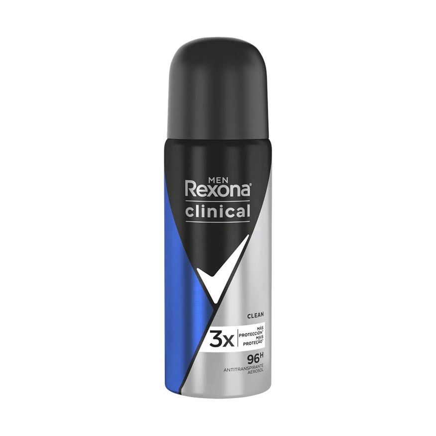 Rexona Desodorante Antitranspirante Aerosol Clinical Men Masculino 48h 55ml