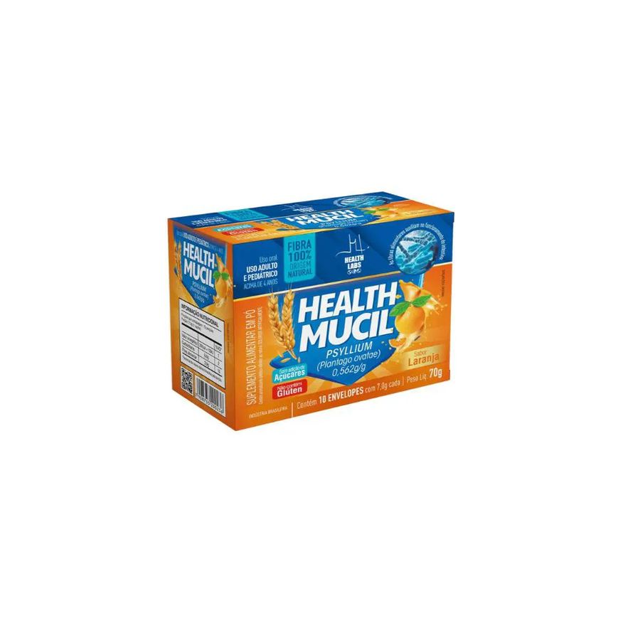 Health Labs Health Mucil Sache 10 Sachês Laranja