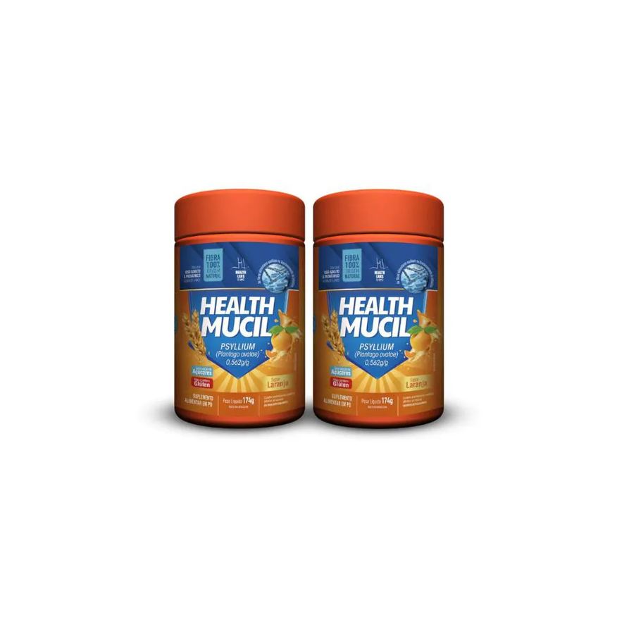 Health Labs 2un Health Mucil 174g Laranja