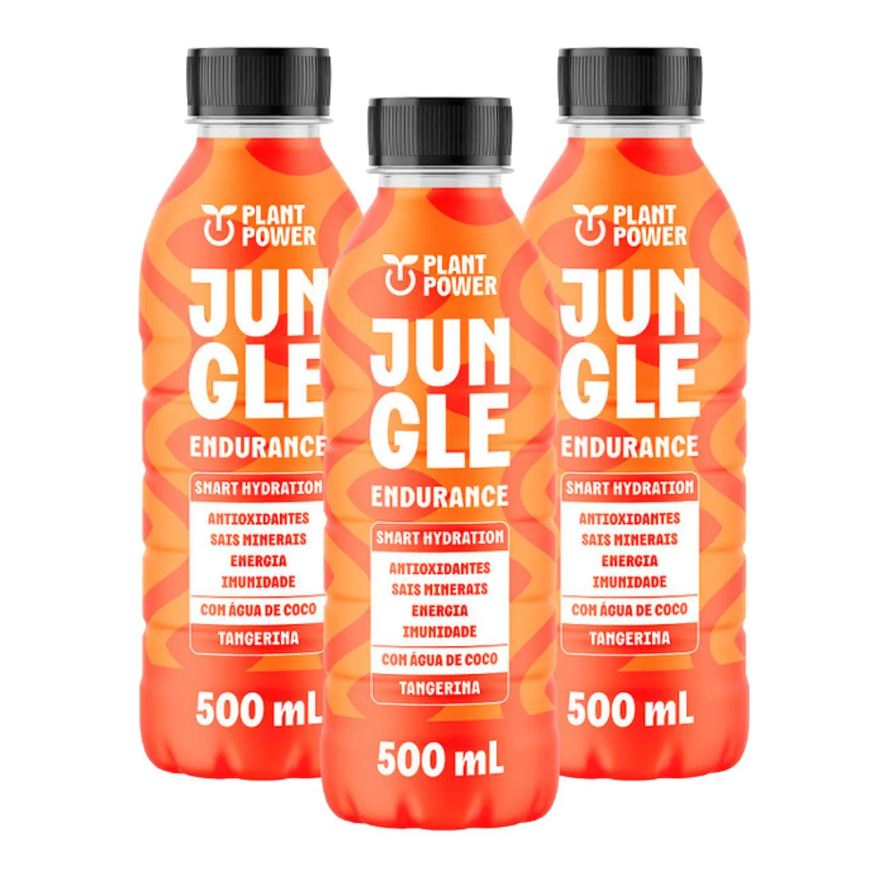 Plant Power 3x Isotônico Jungle Endurance Tangerina 500ml