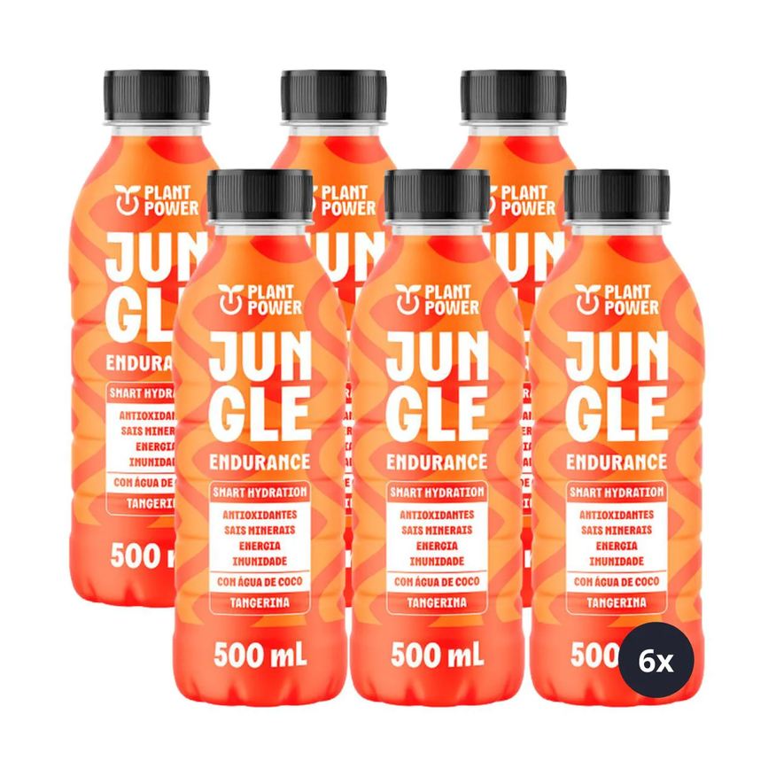Plant Power 6x Isotônico Jungle Endurance Tangerina 500ml
