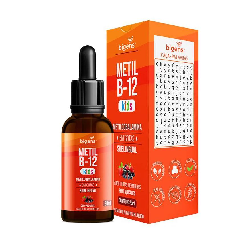 Biogens Bigens Vitamina B12 Kids Frutas Vermelhas 20ml