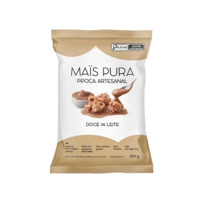 Mais Pura Pipoca Artesanal Doce de Leite 100g