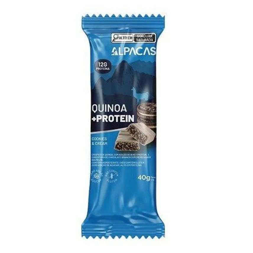 Alpacas Barra de Chocolate Proteico Cookies And Cream 40g