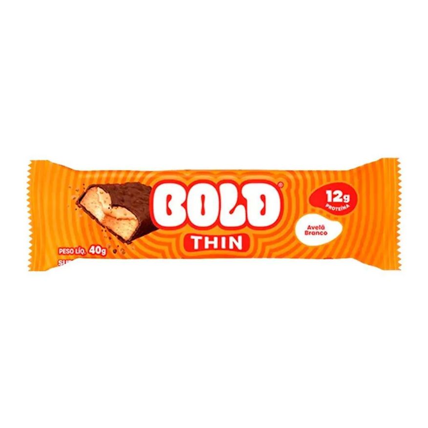 Bold Thin Avelã Branco 40g