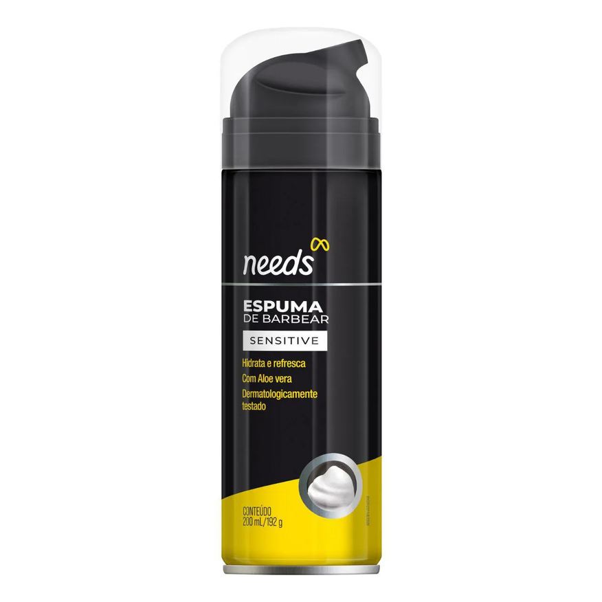 Needs Espuma De Barbear Sensível 200g
