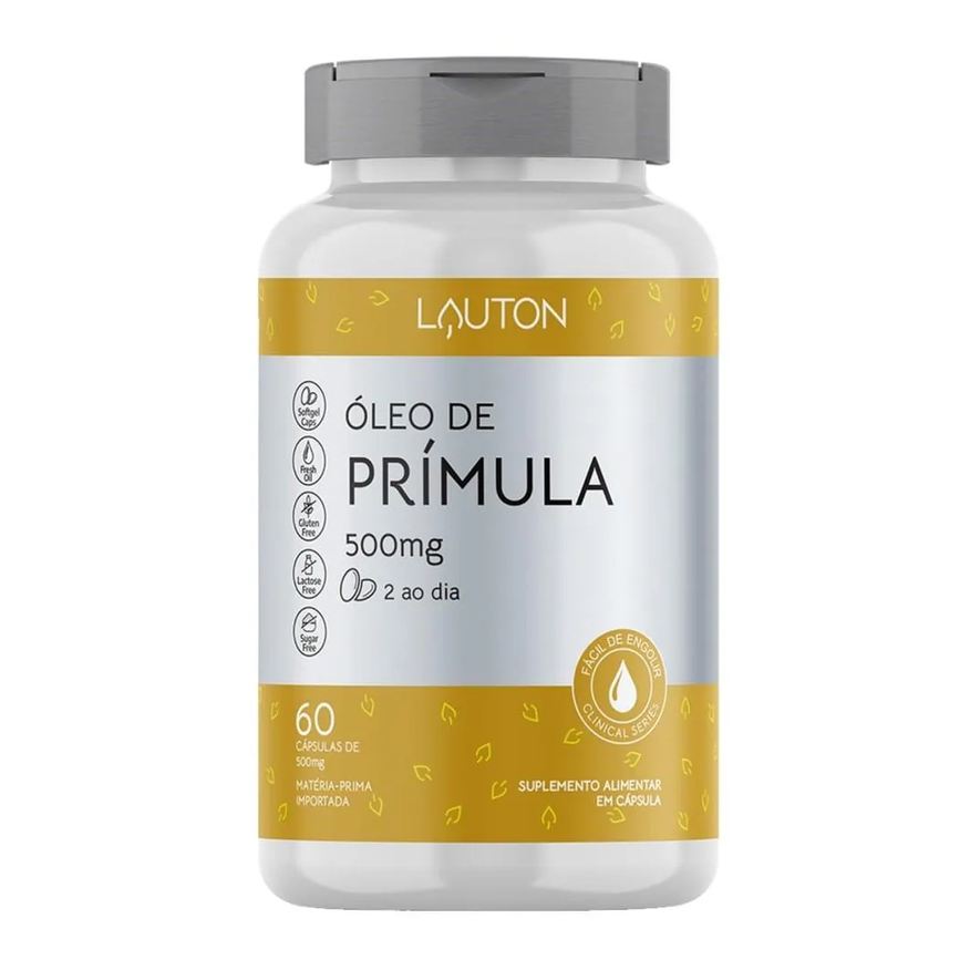 Lauton Óleo de Prímula 500mg 60 cápsulas