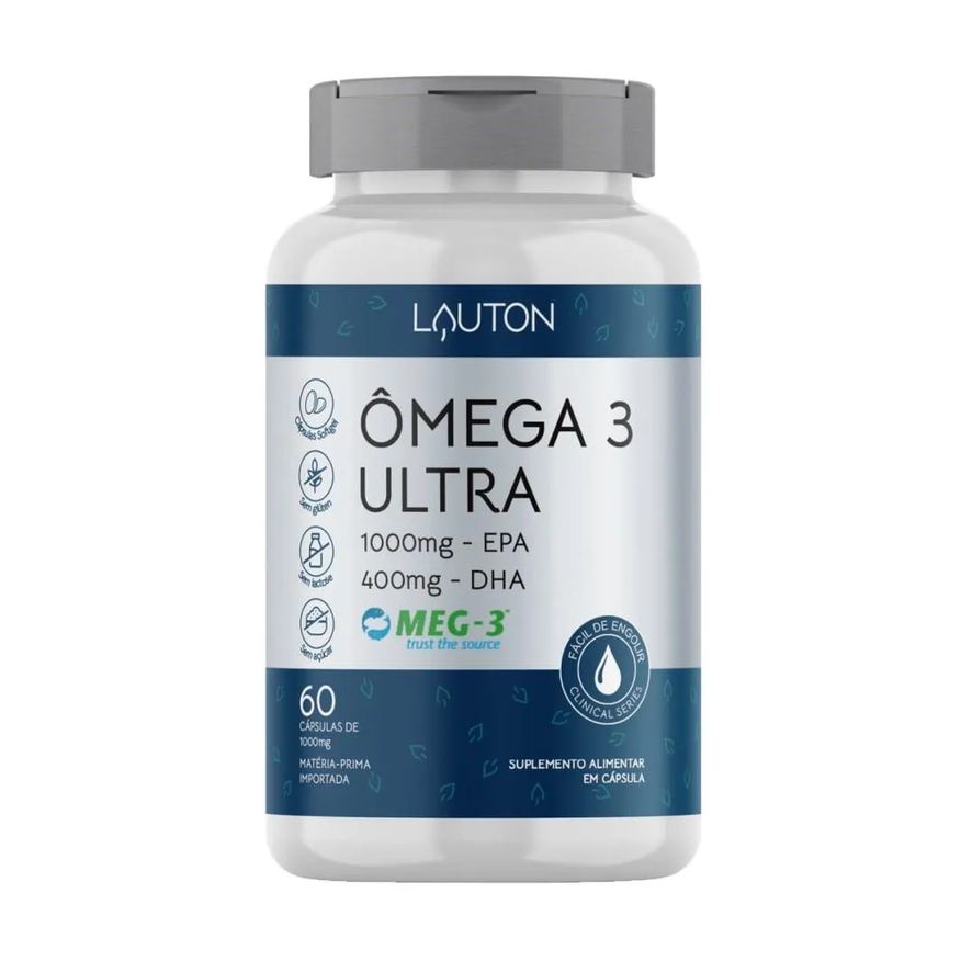 Lauton Ômega 3 Ultra 1000mg Epa 400mg Dha 60 cápsulas
