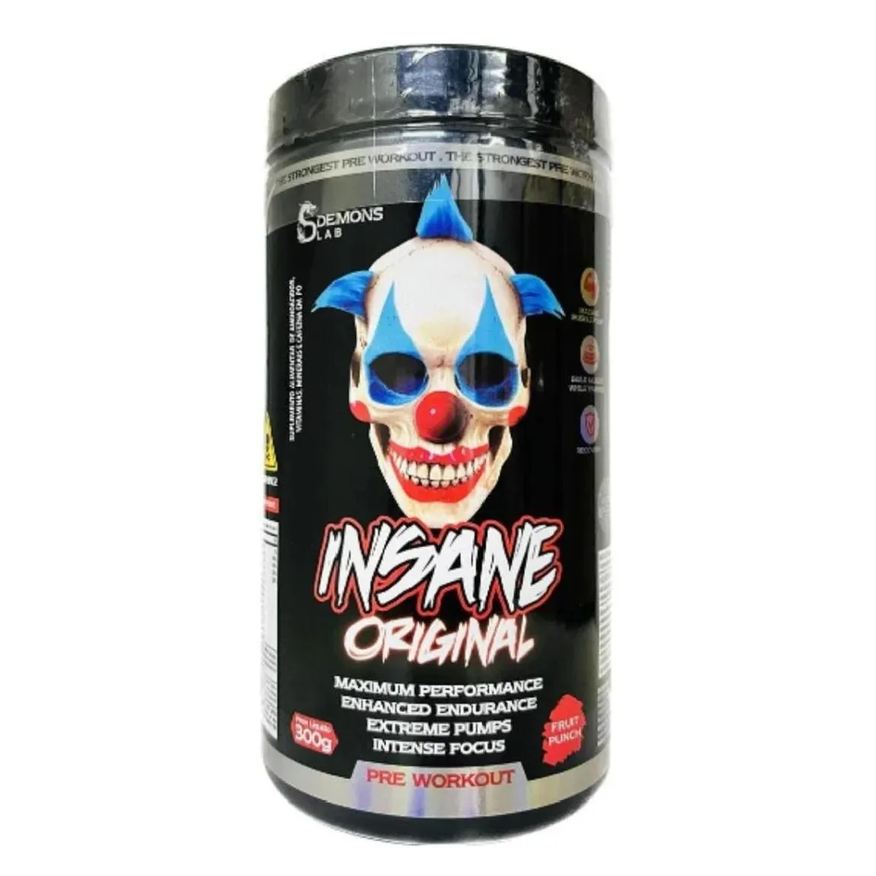 Demons Lab Pre Treino Insane Original Fruit Punch 300g