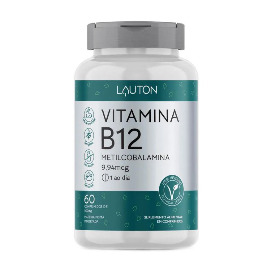 Lauton Vitamina B12 Metilcobalamina 9,94mcg 60 comprimidos