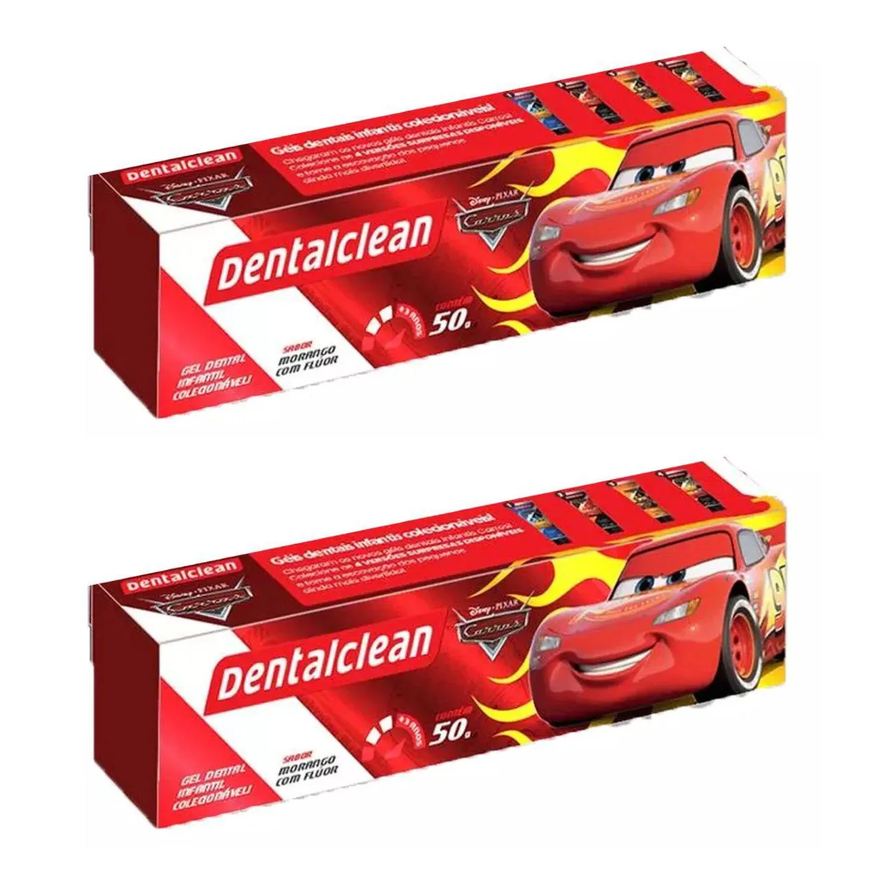 Dentalclean 2x Gel Dental Infantil Carros - Morango - 50g