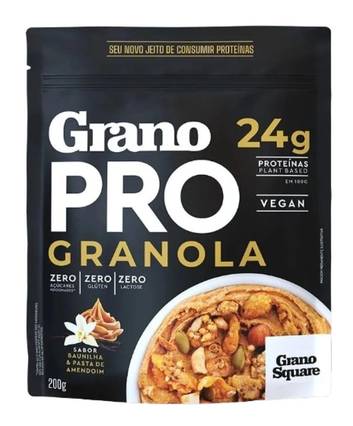 Grano Square Kit 3X: Granola Vegana Proteica Granopro Granosquare 200g