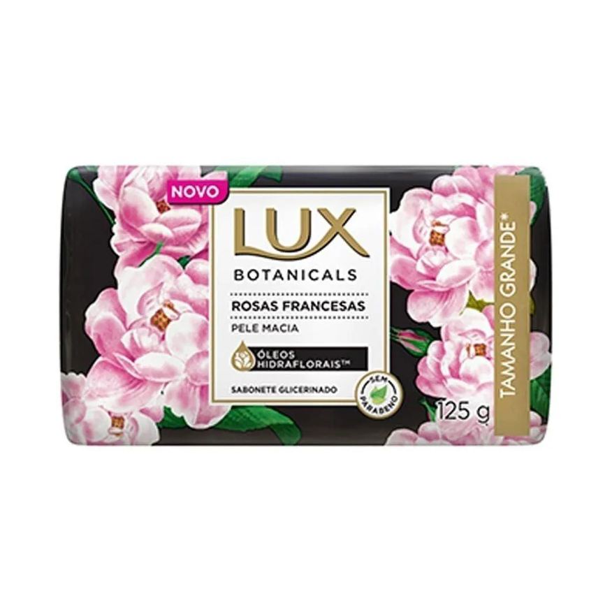 Lux Sabonete Botanicals Rosas Francesas 125g Embalagem com 12 unidades