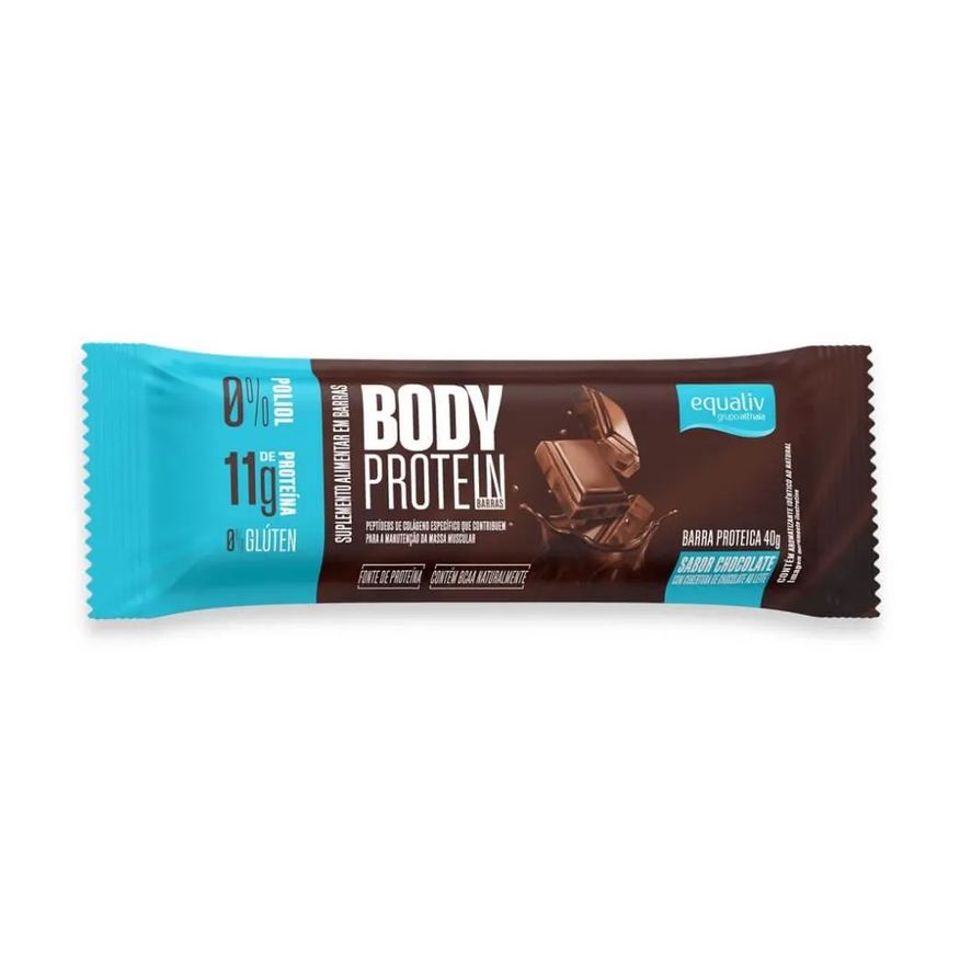 Equaliv Body Protein Bar (40g) - Sabor: Chocolate Cobertura Choc. ao Leite