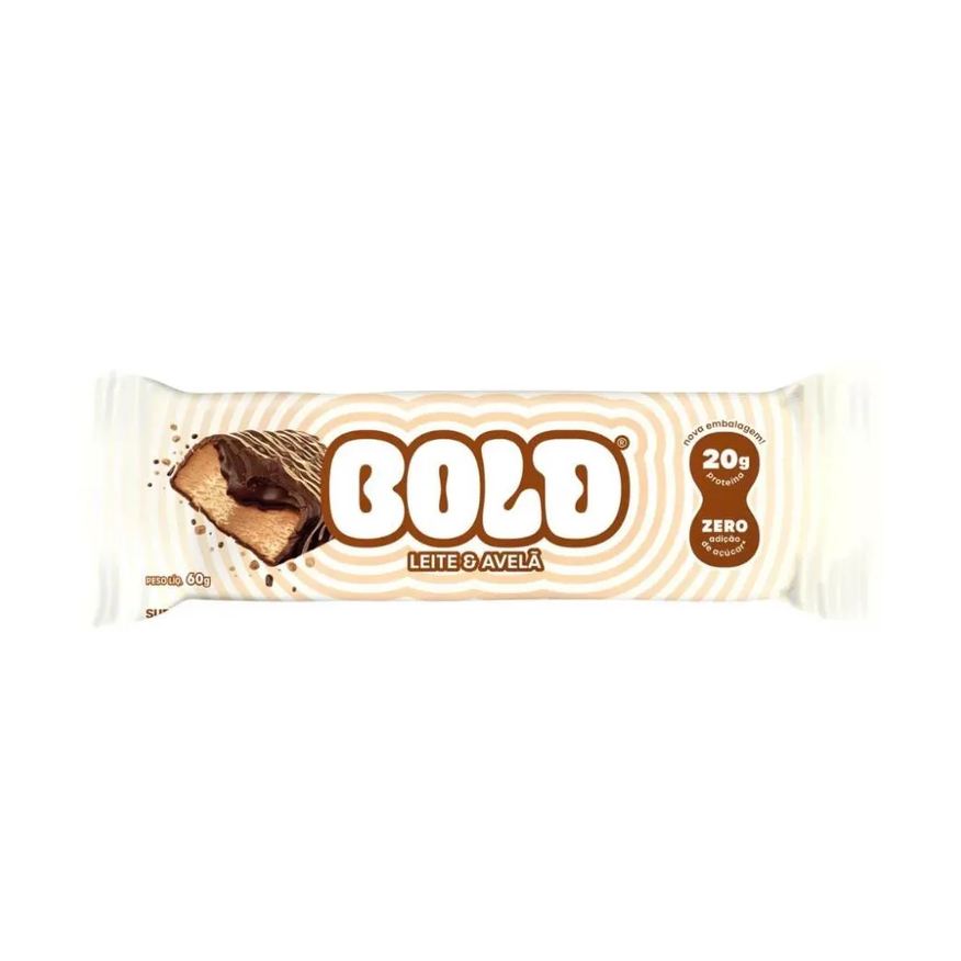 BOLD BAR (60g) - SABOR: LEITE E AVELã