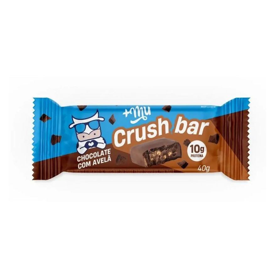 Mais Mu CRUSH BAR (40g) - SABOR: CHOCOLATE C/ AVELã