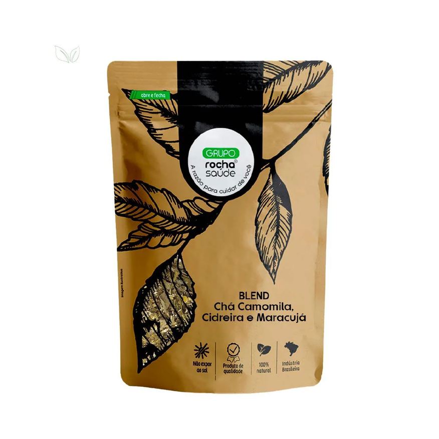 Grupo Rocha Saúde Blend Chá Camomila, Cidreira e Maracujá 100% Natural 30g