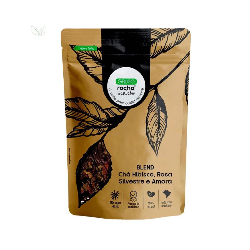 Grupo Rocha Saúde Blend Chá Hibisco, Rosa Silvestre &Amp; Amora 50g