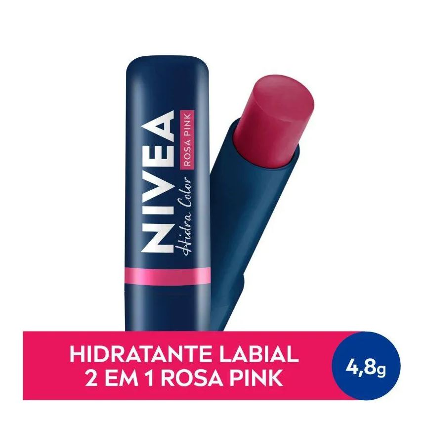 Nivea Protetor Labial Lip Care Color Rosa Pink 4,8g