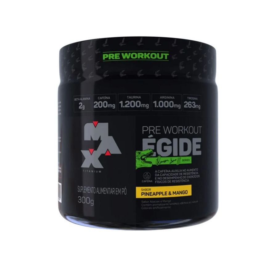 Max Titanium Égide Pre-workout (300g) - Sabor: Abacaxi E Manga