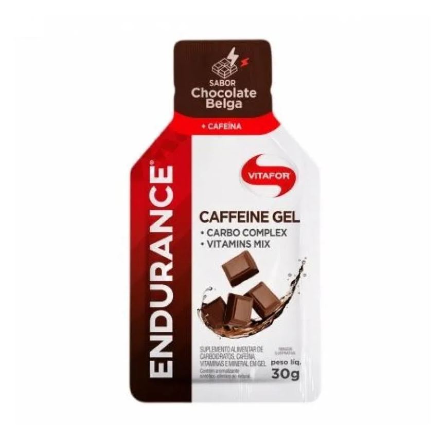 Vitafor Endurance Caffeine Gel (30g) - Sabor: Chocolate Belga