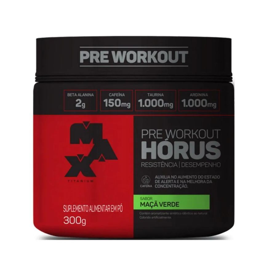Max Titanium Hórus (300g) - Sabor: Maçã Verde