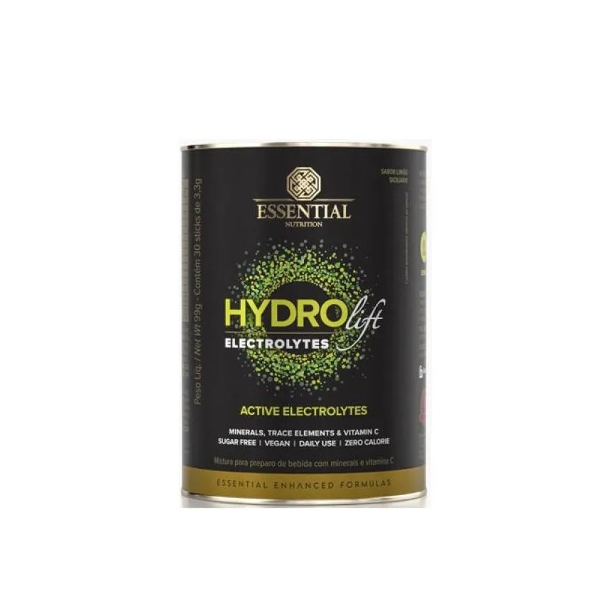 Essential Nutrition Hydrolift Electrolytes (99g - 30 Sticks de 3,3g) - Sabor: Limão Siciliano