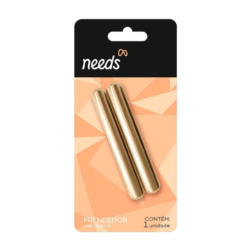 Needs Prendedor de Cabelo Dourado 1 unidade