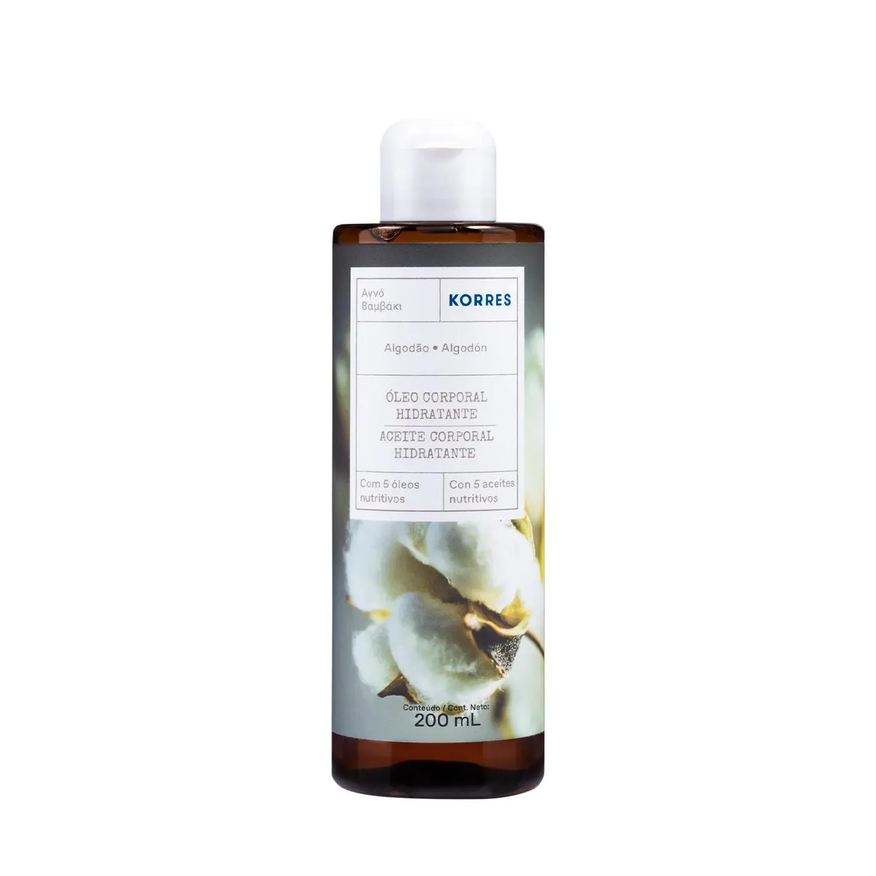 Korres Algodão Puro - Óleo Corporal 200ml