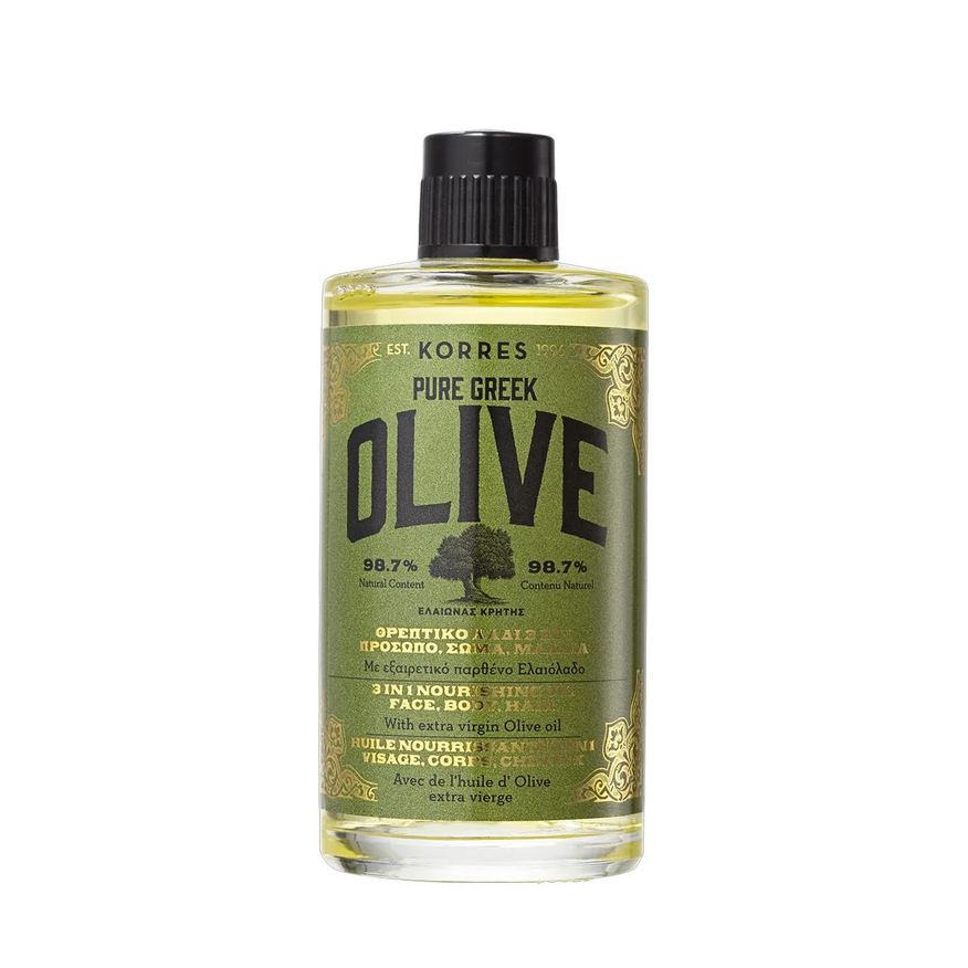 Korres Pure Greek Olive 3 em 1 - Óleo Multifuncional 100ml