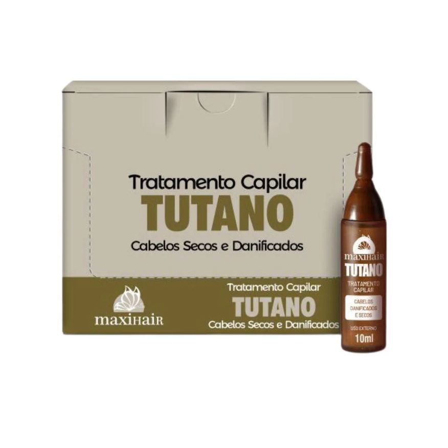 Maxi Hair Ampola de Vitamina Maxihair 10ml Tutano - Kit C / 24un