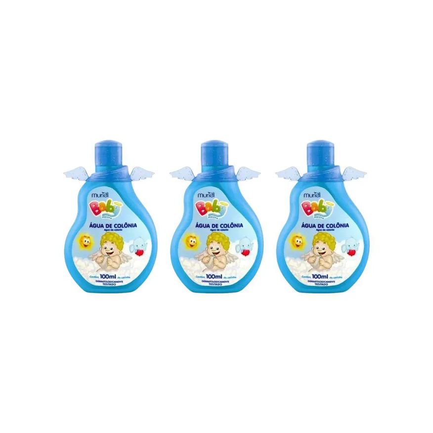 Muriel Colonia Baby 100ml Menino - Kit C/3un