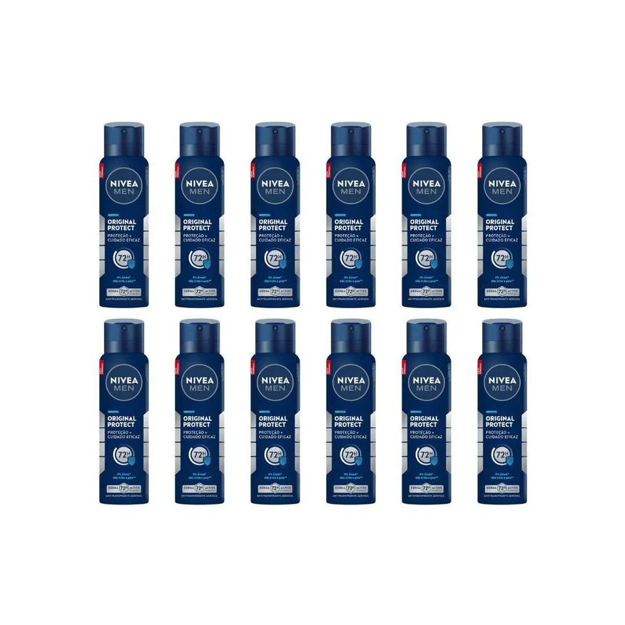 Nivea Desodorante Aero 150ml Masc Original Protect - Kit12un