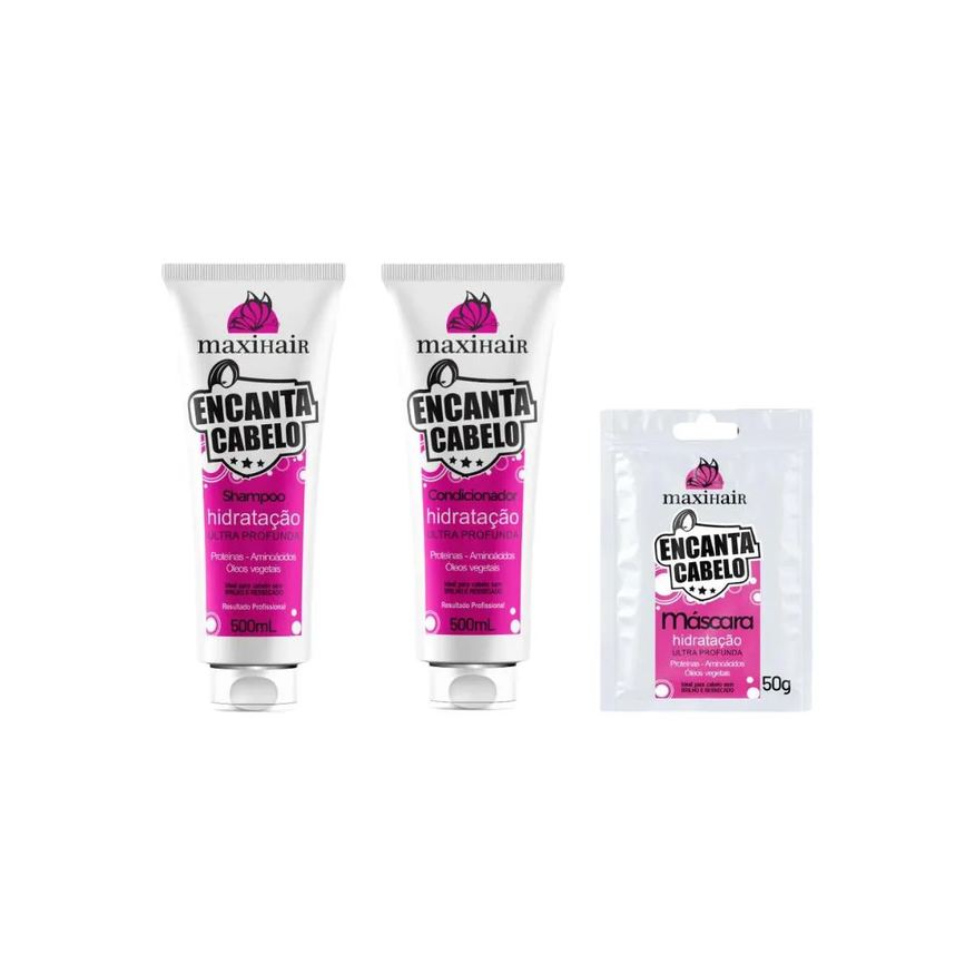 Maxi Hair Kit Encanto Cabelo Maxihair Shampoo+cond+sache
