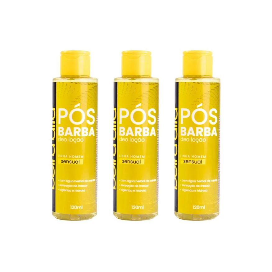 Beira Alta Loçao Pos Barba 120ml Sensual - Kit C / 3un