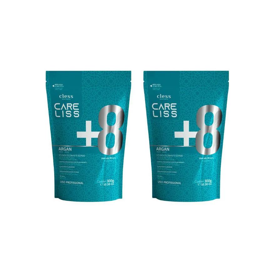 Care Liss Po Descolorante Oleo de Argan 300g - Kit C / 2un
