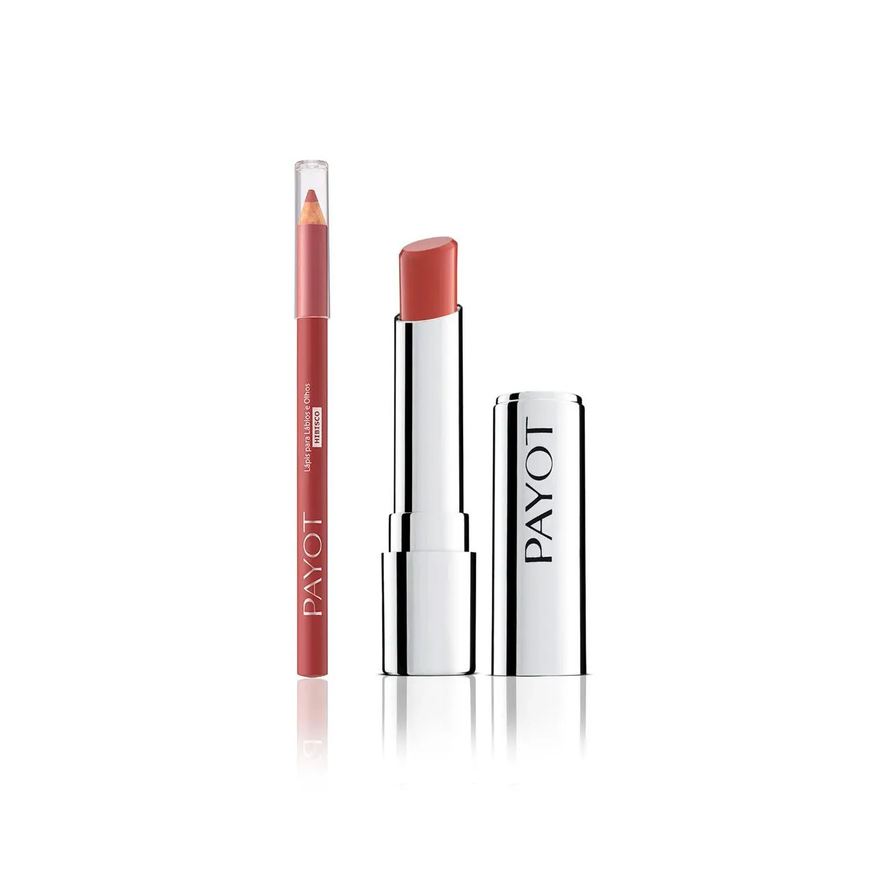 Payot Kit Labial - 3: Batom Cappuccino + Lápis Hibisco