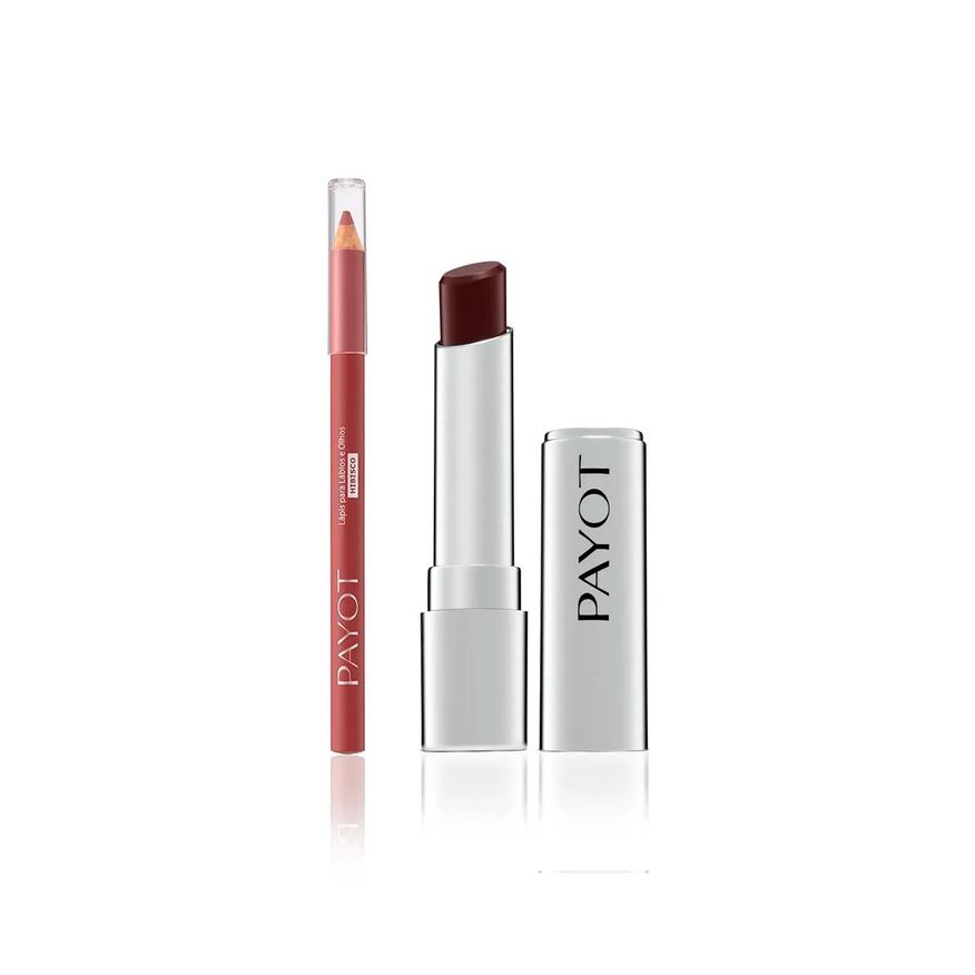 Payot Kit Labial - 7: Batom Bordô + Lápis Hibisco