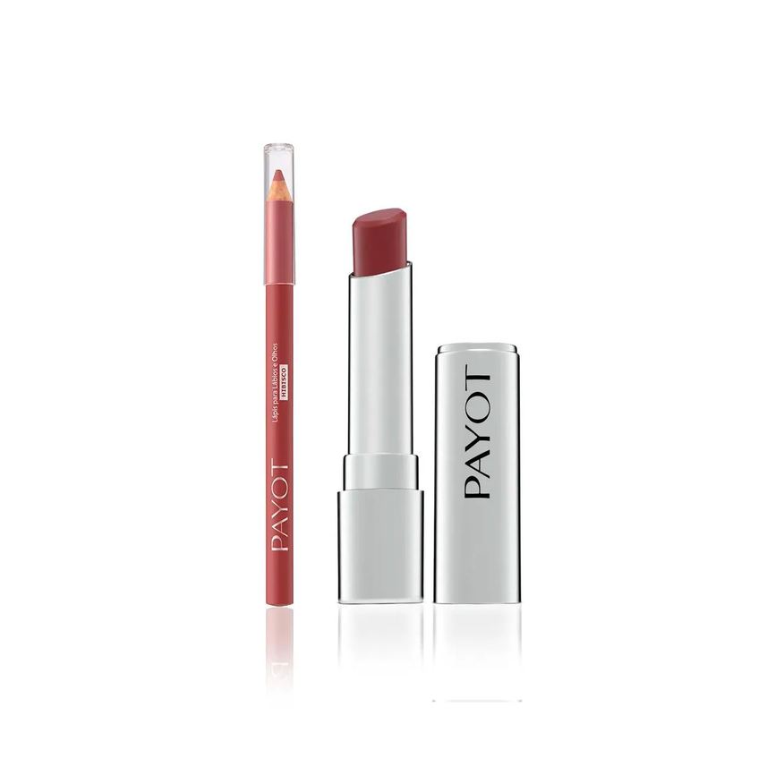Payot Kit Labial - 8: Batom Malva + Lápis Hibisco